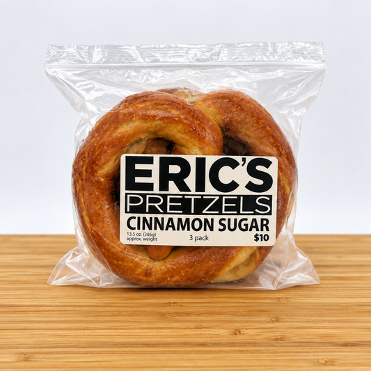 Eric's Pretzels Cinnamon Sugar Soft Pretzels 3 Pack