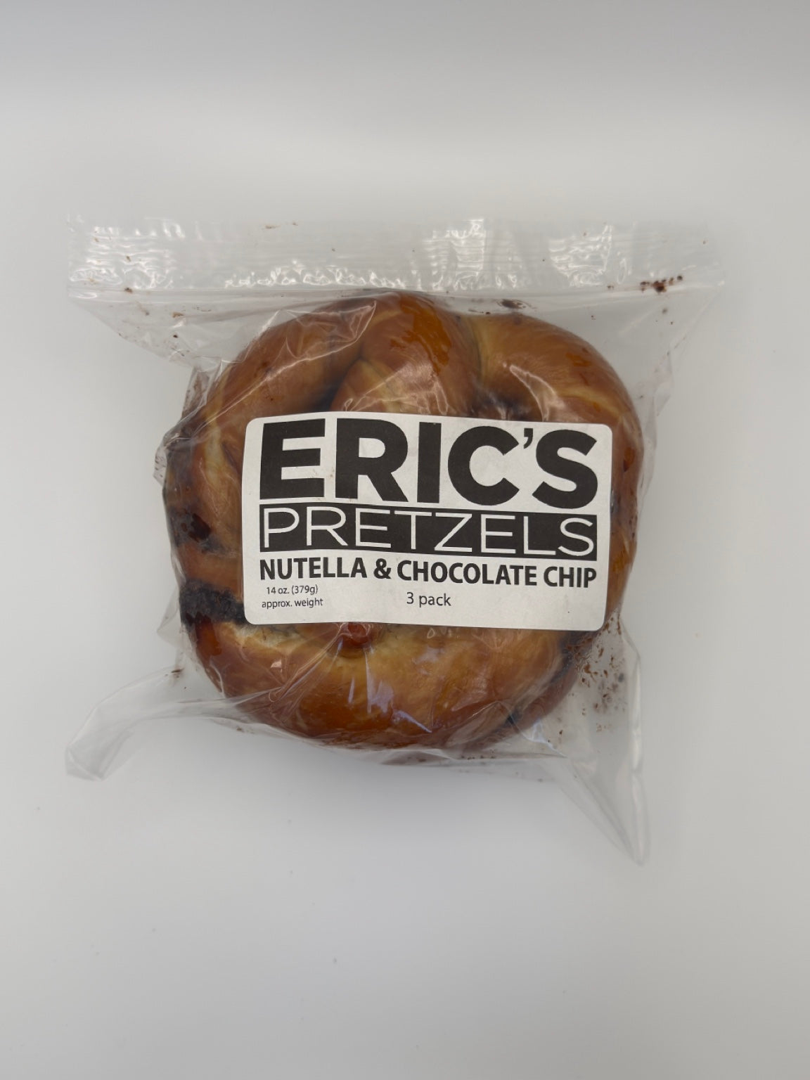 Eric’s Nutella and chocolate chip soft pretzels 3-pack
