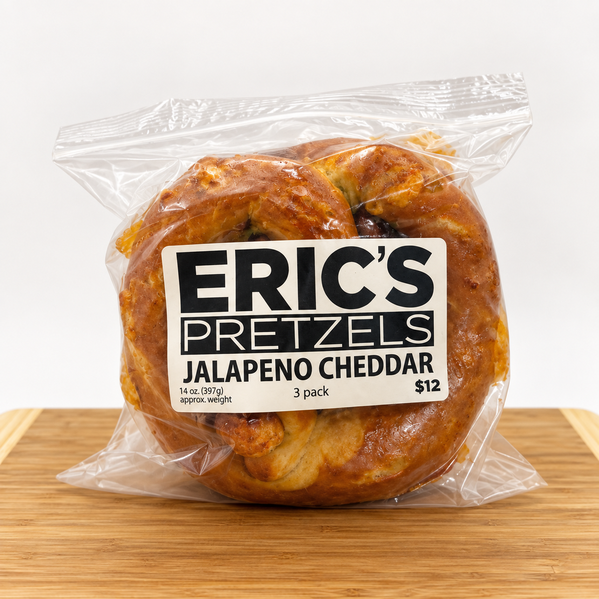 Eric's Pretzels Jalapeno Cheddar Soft Pretzels 3 Pack