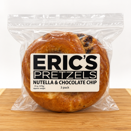 Eric's Pretzels Nutella Chocolate Chip Soft Pretzels 3 Pack